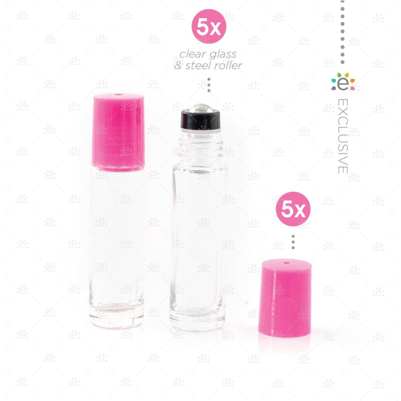 10 ml Heldere Rollers Fles Tutu Pink (5 stuks)