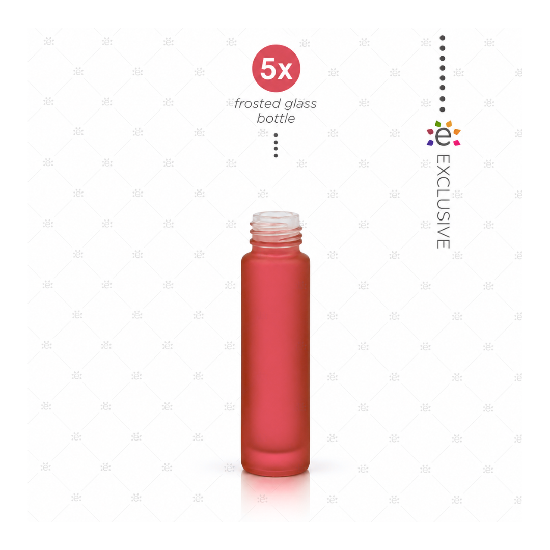 PRODUIT EN LOT - Flacons Roll-on Mat Premium Rouges 10 ml (À l'unité)