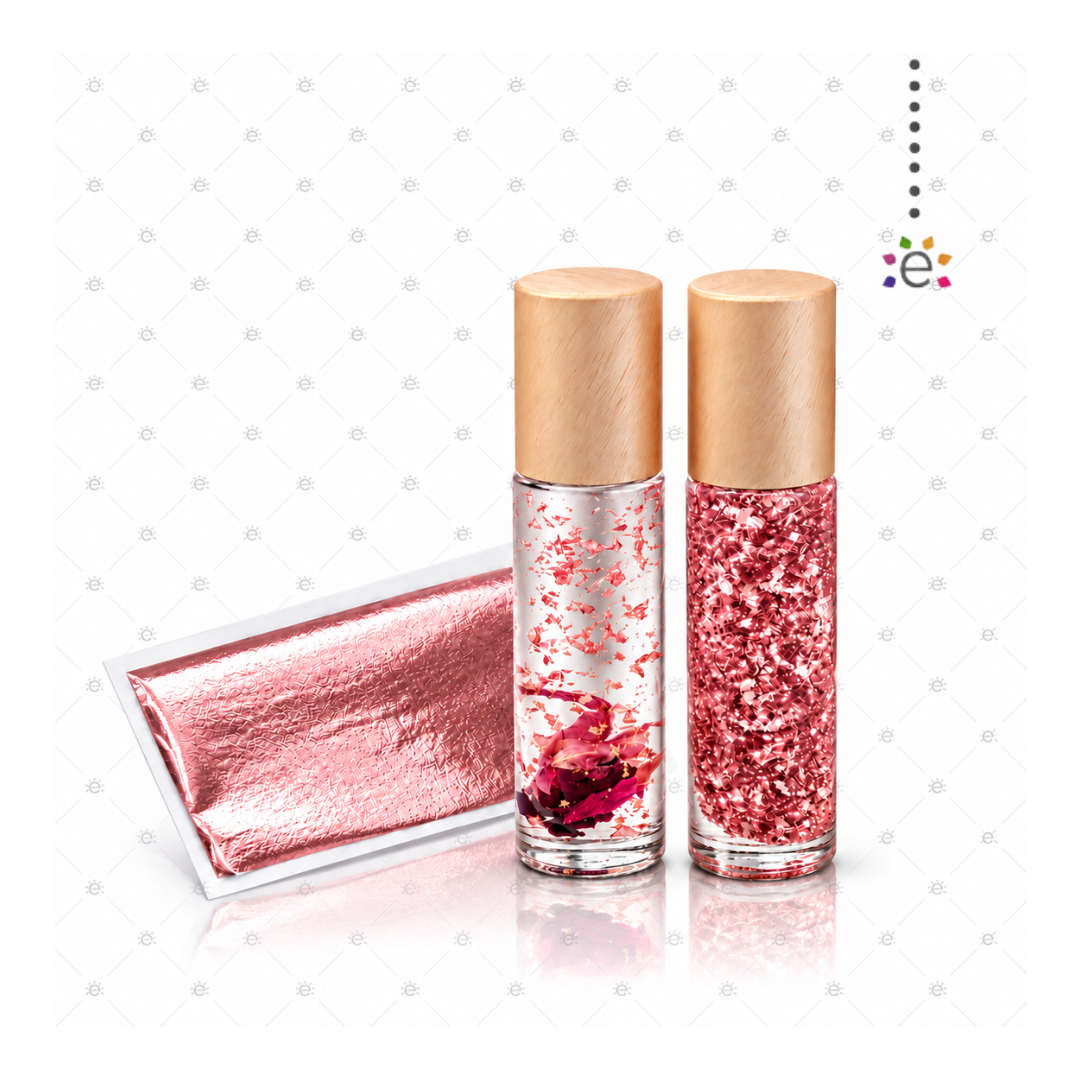 Feuille Métallique Décorative Rose Cosmétique DIY