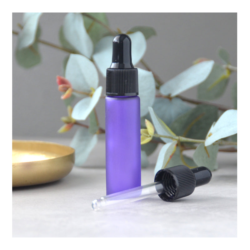 10 ml Frosted Pipet Fles Paars (per stuk)