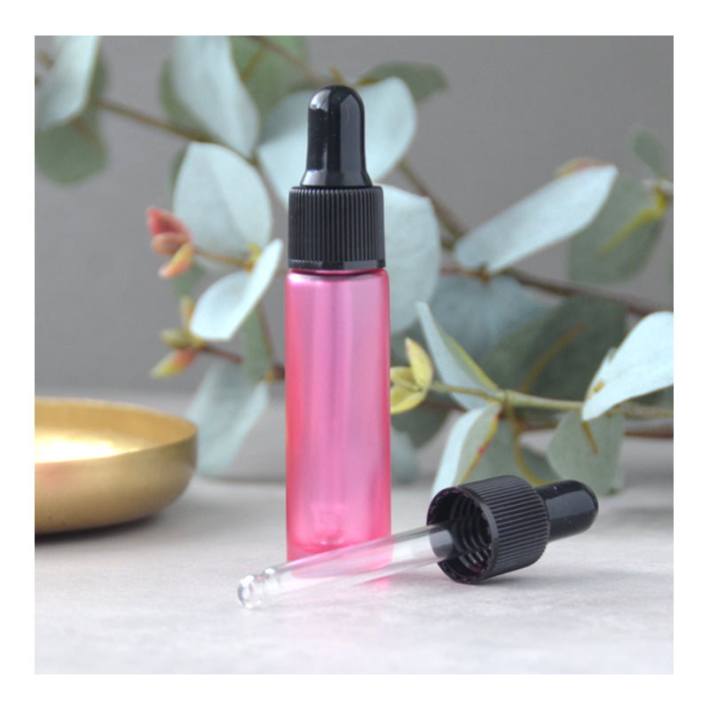 10 ml Frosted Pipet Fles Roze (per stuk)