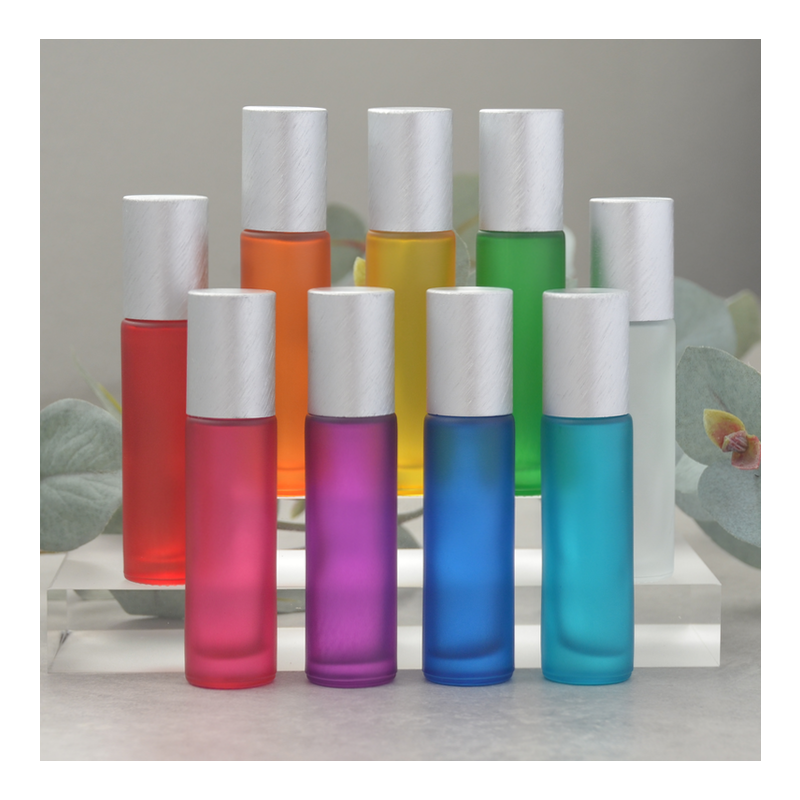 10 ml Frosted Rollers 9 stuks gekleurd / zilver