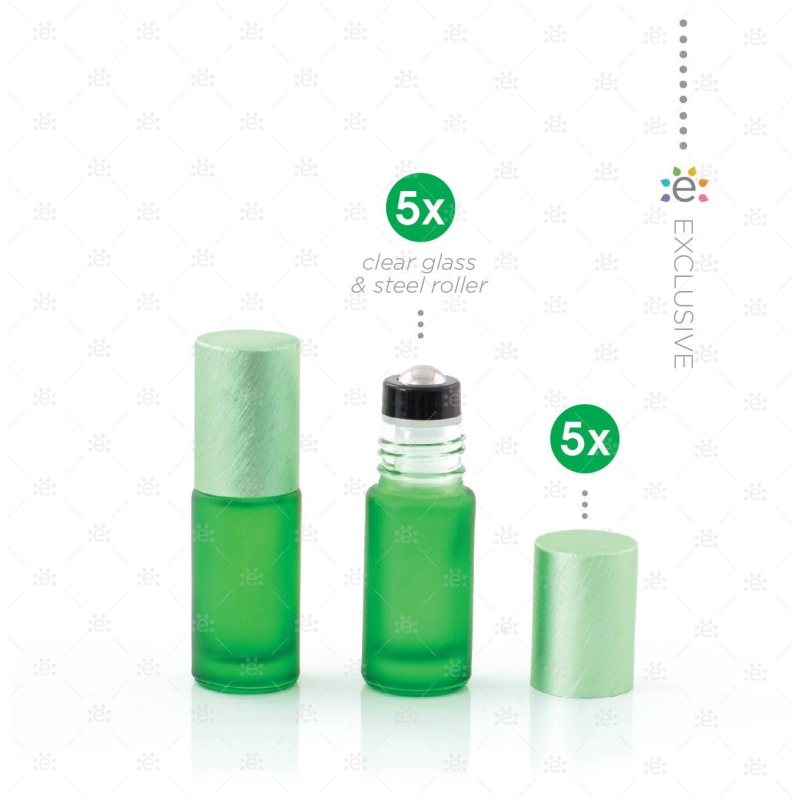 5 ml Deluxe Roller Groen (5 stuks)