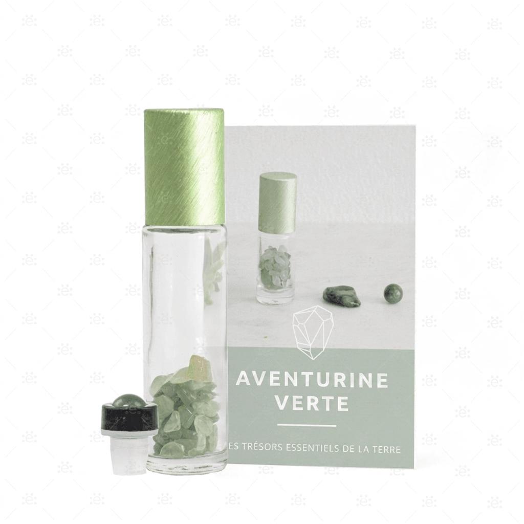 Groene Aventurijn Edelsteen Rollerfles - FRANS