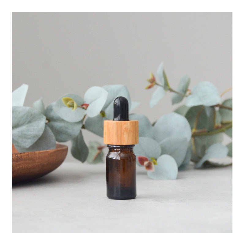 10 ml Amber Pipet Fles - Bamboe Dop