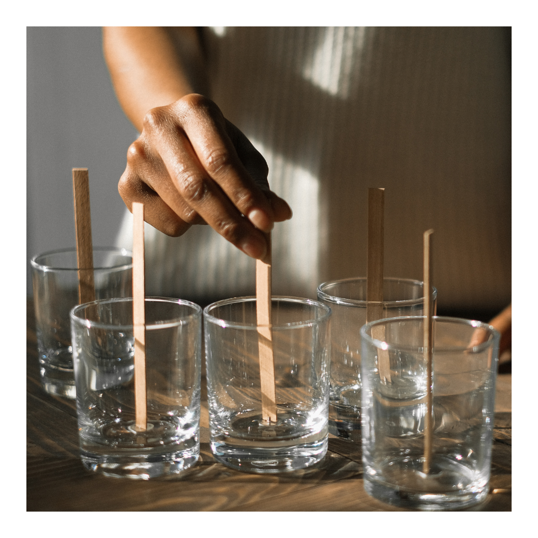 Kaarslonten (Hout) - 5 stuks