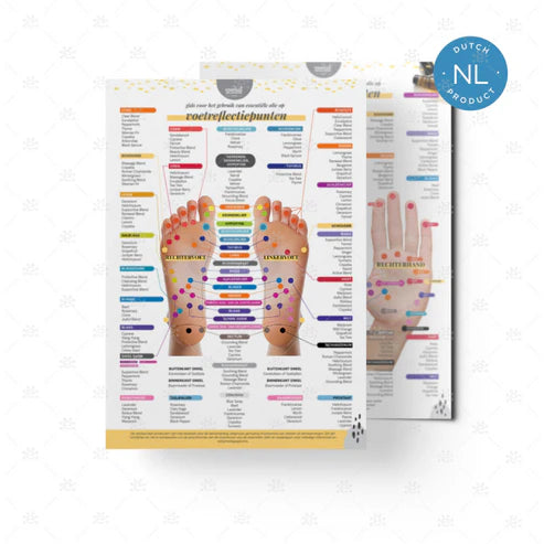 Voet en Hand Reflexpunten Infokaart - (Nederlands)