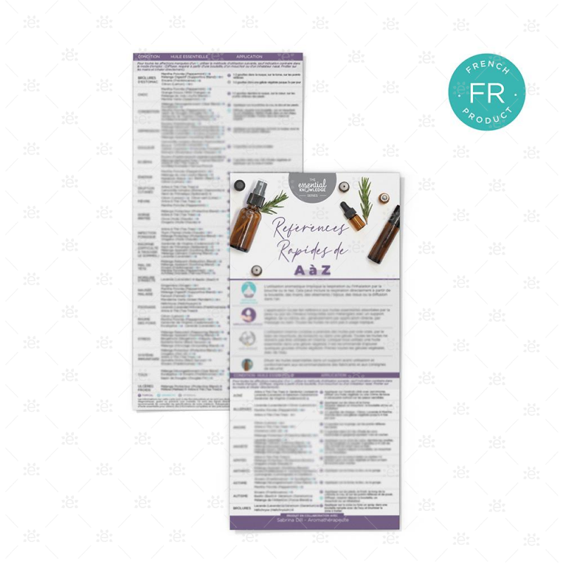 Essential Knowledge Series - Quick Reference A-Z Rack Card (Single) French Cards