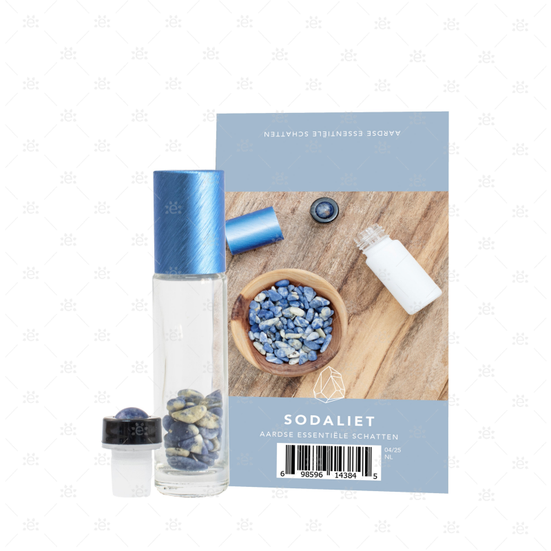 Sodaliet Edelsteen Roller Fles Set - NEDERLANDS